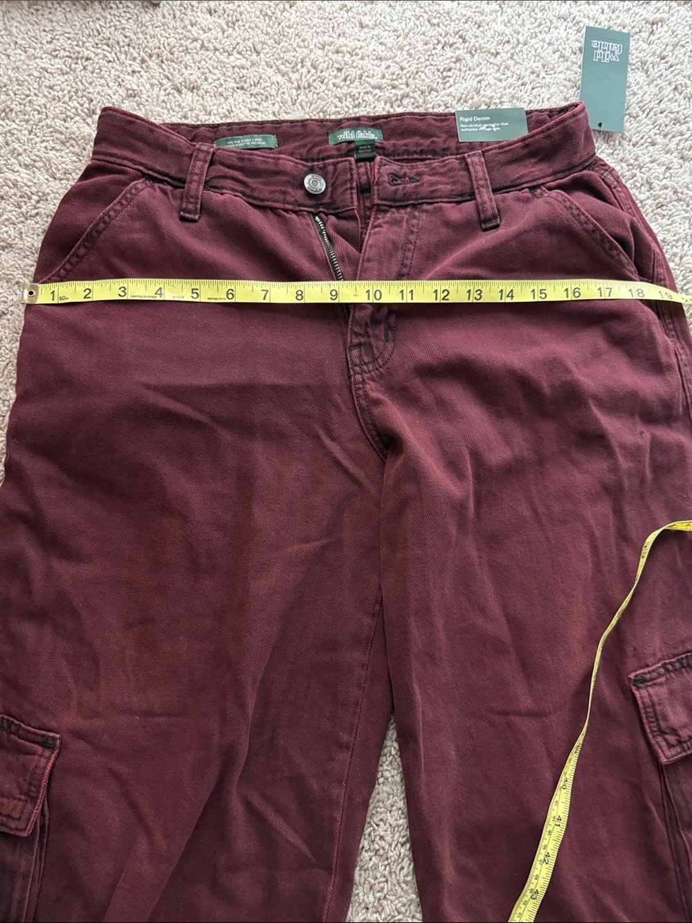 wild fable Burgundy Cargo Pants - Picture 14 of 14